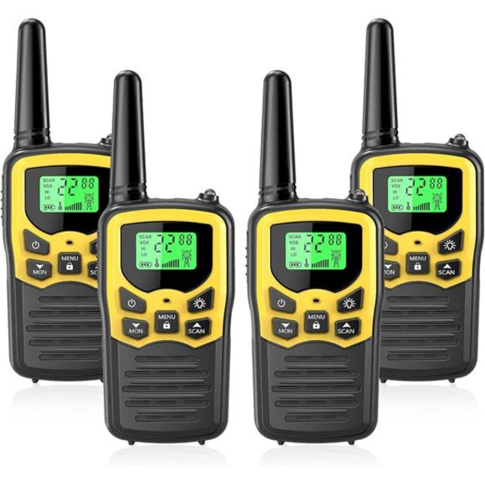 Walkie Talkies with 22 FRS Channels, MOICO Walkie Talkies for Adults with LED